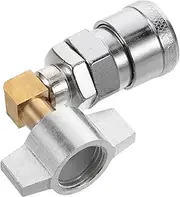 DONFAMDS Integrated Elbow Air Outlet Connector Quick Disconnect Coupler Valve Truck Mount High-Pressure Longevity Reliable Performance