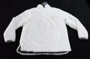 USA Palm Men's Reversible Quarter Zip Sherpa LB3 Black/White Faux Fur Medium