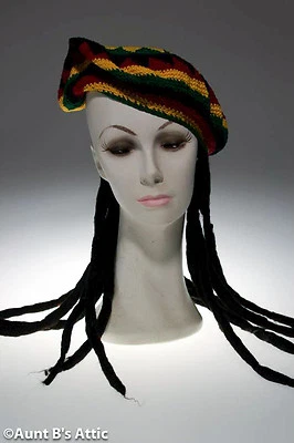 Rasta Dreadlock Tam Original Rasta Imposta Crocheted Cotton Multi Colored Tam