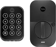 Yale Home Assure Lock 2 Deadbolt, Black Suede Keyless Entry Door Lock with Digital Touchscreen Keypad and Bluetooth Connectivity (No Wi-Fi), ‎YRD450-BLE-BSP