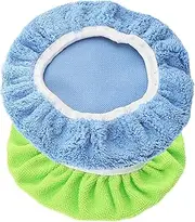 HEALEEP 2pcs Buffing Pads Car Polishing Microfiber Fleece Polishing Kit Durable Waxing Attachment for Efficient Vehicle Care