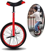 16"/18" Wheel Unicycle for Kids/Boys/Girls, Large 20" Freestyle Cycle Unicycle for Adults/Big Kids/Mom/Dad, Best Birthday Gift, Red (Color : Red, Size : 18 Inch Wheel) Durable TDF