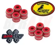 Kawasaki Prairie 700 Kibblewhite RED Viton Valve Stem Guide Seals Seal Set 8 Kit