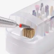 30 Holes Nail Drill Bits Holder for Acrylic Nail Drill Bits Storage Nail Tool CR