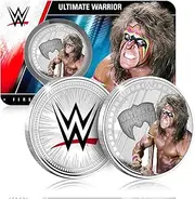 FANTASY CLUB The Ultimate Warrior WWE 32mm Official Collectible Coin - Tribute to The Ultimate Warrior and Symbol of The 90s - Limited Edition for Fans and Collectors