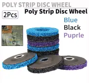 2Pcs 5'' Poly Strip Disc Wheels Paint Rust Removal For Wood Angle Grinder Tool