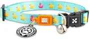 Max & Molly Cat & Kitten Collar with Bell & Breakaway Safety Buckle, Fun Style for Girl or Boy Cats & Kittens, Waterpoof, Comfortable, Adjustable, Includes Gotcha QR Code Pet ID