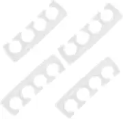 LALADEFIEE 2 Pairs Reusable Pedicure Toe Separators Comfortable Silicone Toe Divider for Women Men Manicure Finger Separator Spacers for Home