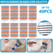 Up to 40x Replacement Blades For Gillette Fusion Razor Shaver Shaving Trimmer