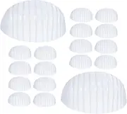 BUGUUYO Baseball Cap Form Shaper 25pcs Plastic Hat Brim Inserts Bump Cap Liners for Hat Shape Retention