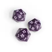 Ultra Pro: UP16488 Vivid Heavy Metal D20 Dice - Midnight Plum
