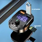 Bluetooth 5.0 FM Transmitter 2 USB Fast Charger QC 3.0 Car Charger Accessories