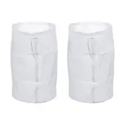 200 Mesh Paint Filter Bag 7.9" Dia Nylon Strainer with Drawstring 2Pcs