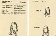 US PATENT for R2D2 Art Print George Lucas Star Wars Droid Robot Ready To Frame