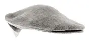 Dolce & Gabbana Light Grey Linen Textured Vintage Flat Cap-58