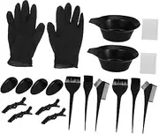 HONITANO 1 Set Hair Coloring Tool Kit Durable DIY Hair Dye Kit for Home Salon Use Practical Tinting Tools with Mixing Bowl Easy to Applicator
