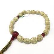 Red Agate Bodhi tree Wood Japanese Juzu Buddhist Prayer beads Mala Beads Kyoto