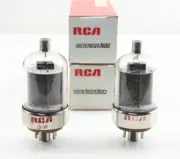New Qty 2 RCA 6883B 8032A 8552 Black Plates Matched Pair NOS Vacuum Tubes USA