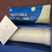 Everlasting Comfort Adjustable Pillow for Back Stomach Side Sleepers Queen NEW