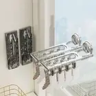 Plastic Folding Socks Drying Rack Wall-Mounted Clothes Hanger Underwear