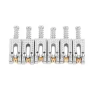 Saddle for Electric Guitar, 6 Roller Bridge Saddles for Fender Strat Tele Ele...