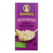Annies Homegrown Macaroni and Cheese - Shells and White Cheddar - 6 oz - case...