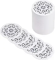 Daikoku Kogyo PKCF7001 Paper Coasters, Ivy Pattern, Paper, Japan (100 Sheets)