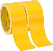 uxcell 2"x0.01" Bookbinding Tape, 22 Yard Total 2 Roll Cloth Bookbinding Repair Tape Book Binding Tape Self Adhesive for Repairing Old Books, Yellow
