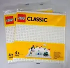NEW LEGO Classic WHITE Baseplates 11010 (x2) 32 x 32 Studs Snow Ice Hoth Arctic