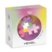 Plus Plus Hexel Fidget Toy Bubblegum Kids/Child 6-Interconnected Blocks 3y+