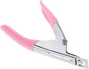 FRCOLOR Stainless Steel U-shape Nail Cutter for Acrylic Nails Portable Manicure Scissors for French Tips Easy to Use Salon
