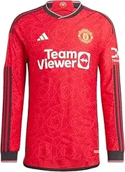 [adidas] Men's Soccer Manchester United 23/24 Long Sleeve Home Jersey - Unique Design, Comfortable Fit