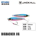 JACKALL BIG BACKER JIG 20G 鐵板 [漁拓釣具] [岸拋鐵板] [有重量限制]