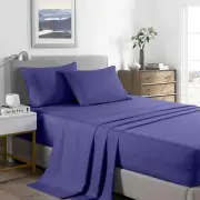Royal Comfort Bamboo Cooling 2000TC Sheet Set - Queen-Royal Blue