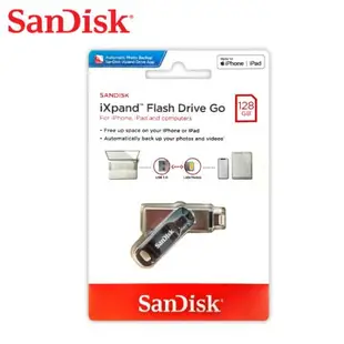 【現貨免運】SanDisk iXpand Go 128G USB 3.0 雙用隨身碟 iPhone適用