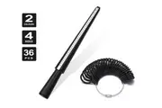 Vivva Ring Sizer Size Gauge Tool Set Finger Measuring Stick Metal Ring Mandrel-Black
