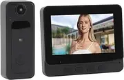 Ring Doorbell with 170° Camera, Video Doorbell Wireless IP65, Camera Doorbell System - 4.3in HD Screen, HiFi Mic, Day/Night Camera