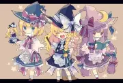 Anime touhou marisa kirisame patchouli knowledge Playmat Gaming Mat