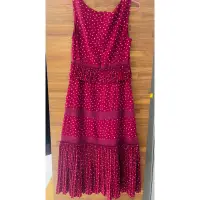 在飛比找蝦皮購物優惠-品牌Jill Stuart ~質感紅造型長洋裝