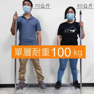 【我塑我形】90 x 45 x 125 cm 移動式萬用鐵力士鍍鉻三層收納架 鐵架 收納架 置物架 (8.1折)