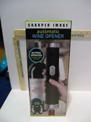 NEW IN BOX Sharper Image Automatic Wine Opener with Foil Cutter