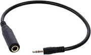 3.5mm to 6.5mm Audio Adapter Cable 3.5mm Male to 6.35mm Female Converter Cable for Microphone/Headphone