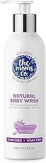 The Moms Co Tear-Free Natural Baby Wash with Calendula, Avocado and USDA-Certified Organic Oils Like Argan, Chamomile (400ml)