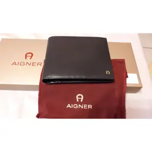 正德國AIGNER/愛格納真牛皮短夾Wallet