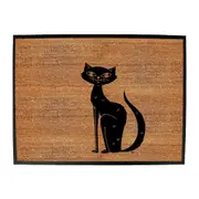 Animal Cat Sitting - Funny Novelty Doormat Man Cave Floor mat