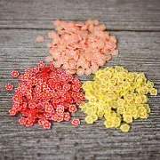 Queen&Co AUTUMN FLOWER SHAKER TOPPINGS BUNDLE (3) COLORS Scrapbooking CARDS