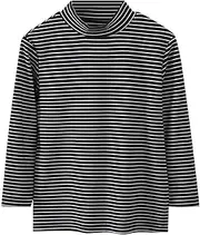 [Generic] N Girls and Boy Long Sleeve Tee Shirts Soft Turtleneck Layering Pullover Slim Stretchy Tops Boy Undershirts 7
