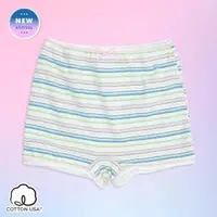 在飛比找momo購物網優惠-【annypepe】女童內褲 純棉 彩虹條紋100-150(