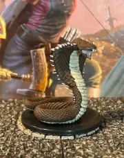 Emperor Cobra D&D Miniature Dungeons Dragons Deep large snake serpent druid 29