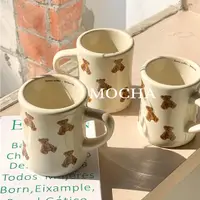 在飛比找蝦皮商城精選優惠-Mocha♡台灣現貨♡電子發票  小熊杯陶瓷加厚版 咖啡杯水